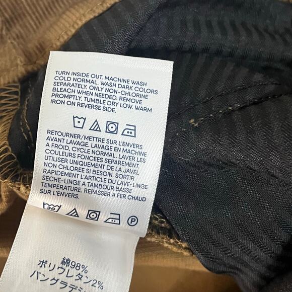 Lands End Caramel Brown Corduroy Straight Leg Pants- Great Fall Color- Womens 12 - Picture 5 of 7